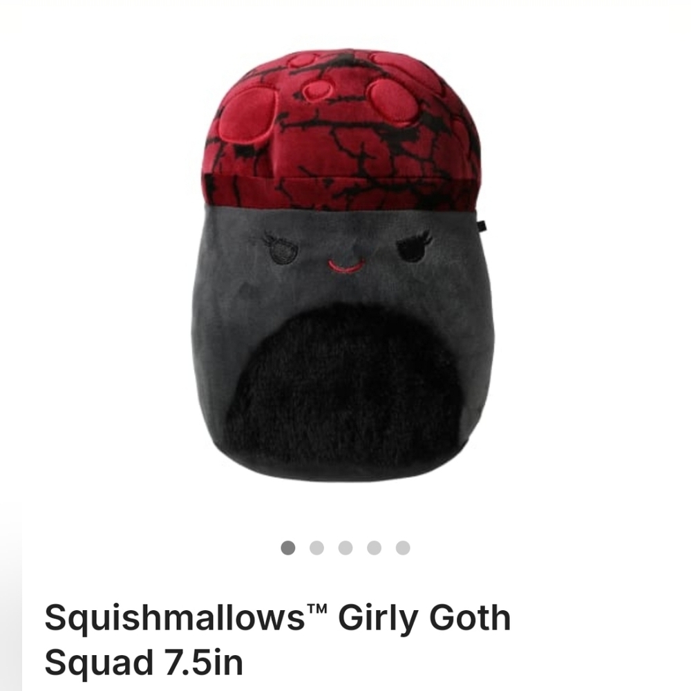 Squishmallows Girly Goth Squad 7.5" Gert 2024 Limited Edition New in Plastic